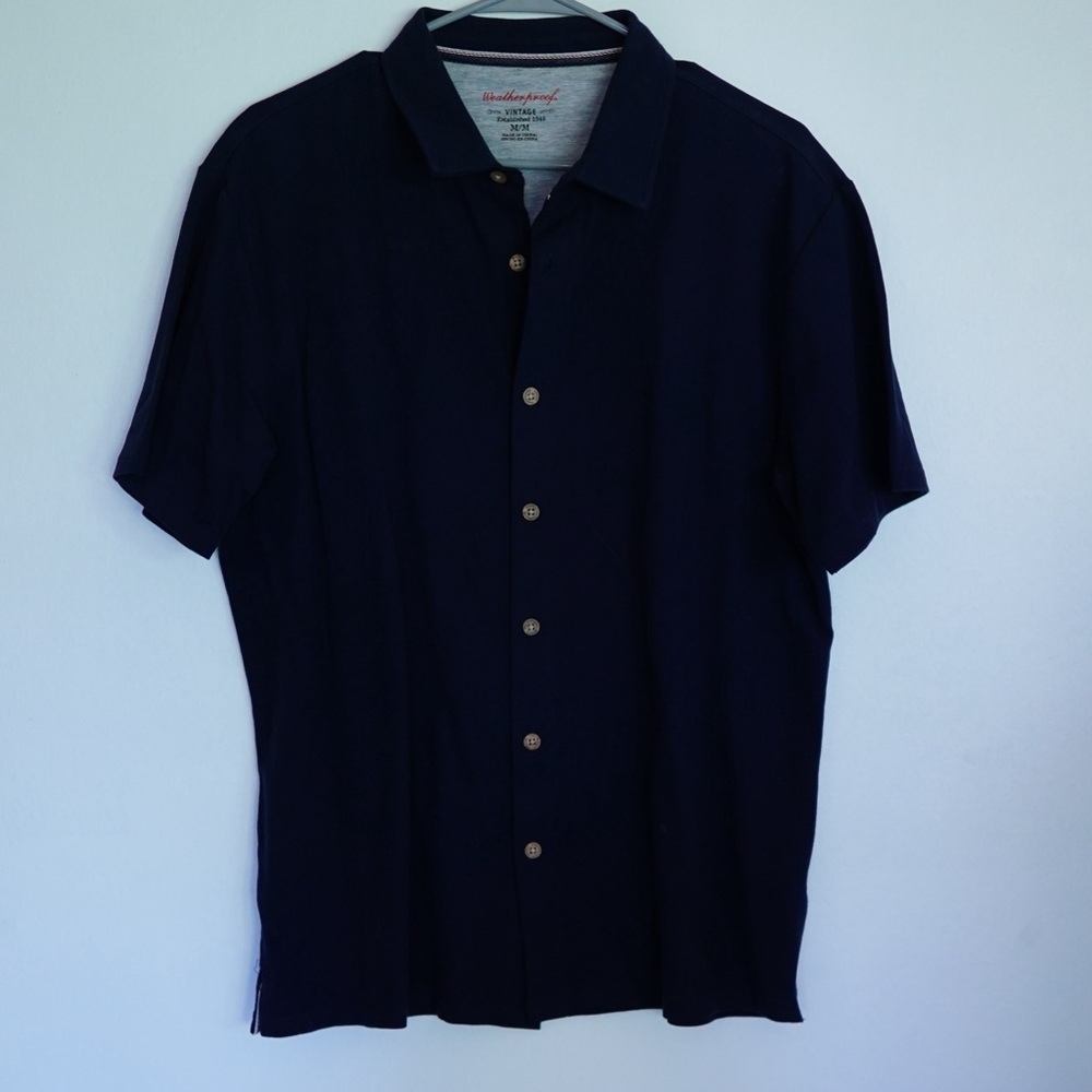 Indigo Blue Casual Button Down Shirt